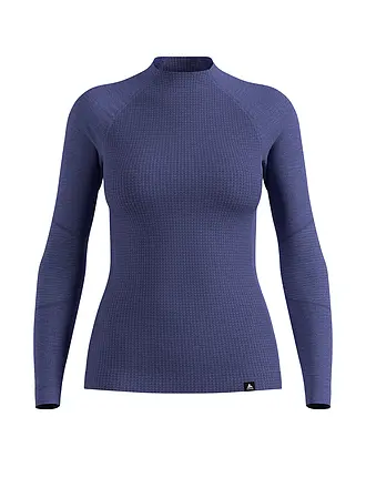 ODLO | Damen Unterziehshirt Natural Merino 260 1/2 Zip | blau